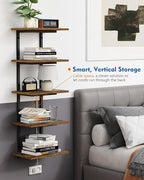 Harwaya 5 Tier Wall Bookshelf Unit - Image 5