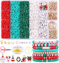 Wuollgess 3500 PCS Christmas Clay Beads Bracelet Making Kit, Polymer Heishi by Wuollgess