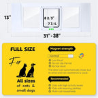 【Solid Wood】 Cat Door for Window, Fit Width 31"-38" Window, 3-Min Install - Image 2