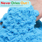 FURWEY Play Sand Set, with 17.6lbs of Colorful Sensory Sand, Plus 22 Tools & - Image 3