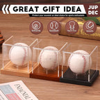 JupDec Baseball Display Case, Autograph Baseball Stand Box - Image 7