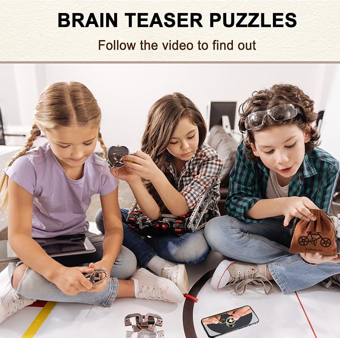 12 PCS Brain Teaser Puzzles Disentanglement Puzzles Metal Puzzle Logic Metal - Image 3