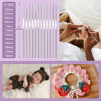 Aeelike Beginner Crochet Kit, Basic Crochet & Knitting Supplies Kit - Image 5