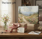 YOXORDQ Christian Bible Floral Canvas Wall Art Scripture Wildflower Picture - Image 4