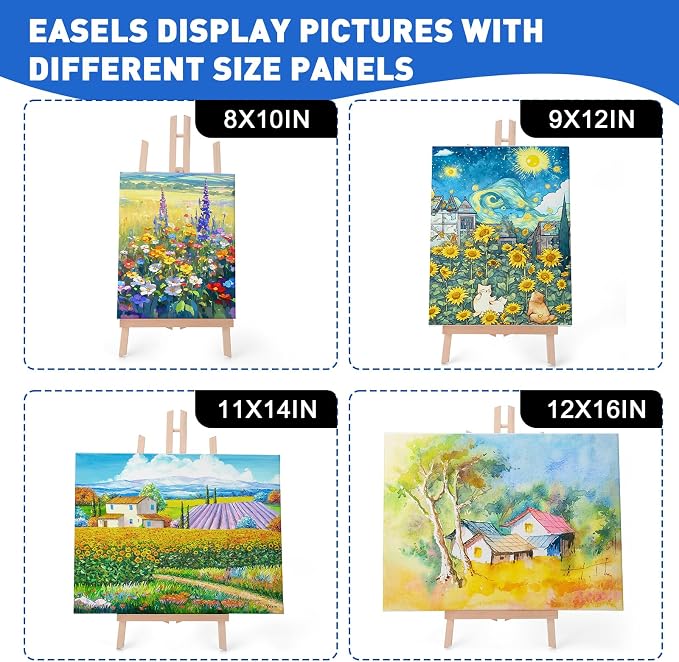 ESRICH 10pcs 17 Inch Tabletop Easels, Easel Stand - Image 6
