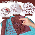 WRAPXPERT Maroon Glitter Heat Transfer Vinyl Roll, Holographic Glitter Wine Red - Image 3