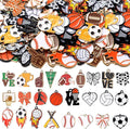 100 Pcs Sport Charms Bulk for Jewelry Making Football Soccer Volleyball by Trnayi