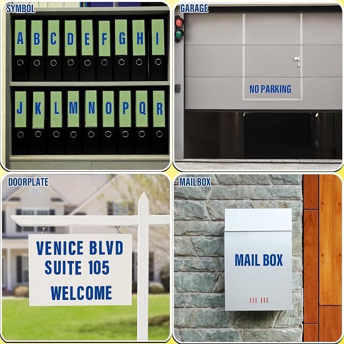 Letter Stickers, Mailbox Numbers, 3 Inch Waterproof Vinyl Alphabet | 3 Inch Blue - Image 5