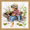 RIOLIS - Let's Go Fishing 1470, Cat Lovers Cat Cross Stitch Kits 11, Cross by RIOLIS
