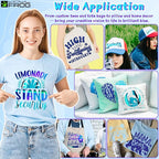 VINYL FROG Blue HTV Vinyl 10 Sheets Iron on Vinyl 12” X 10”Heat Transfer Vinyl - Image 6