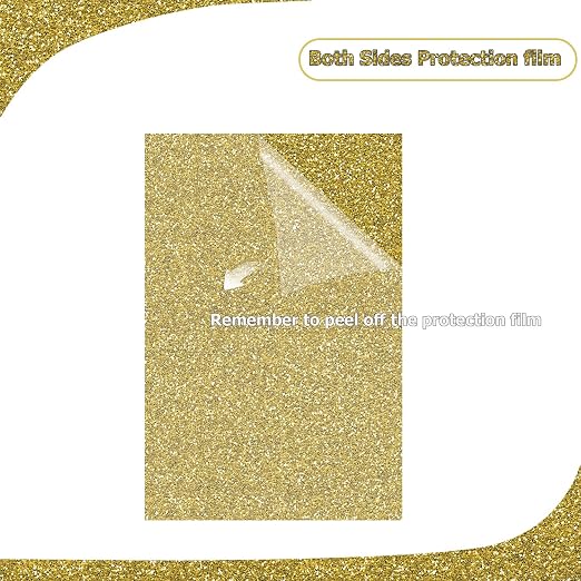 2 Pack 8'' x 12'' Glitter Gold Acrylic Sheet, 3mm Thick Acrylic Plexiglass - Image 3