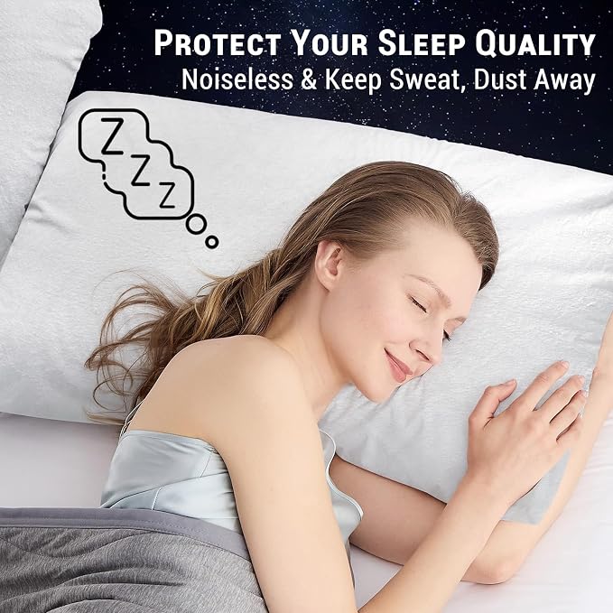 Gogreen Bamboo Rayon Waterproof Pillow Protector, Breathable Pillow Cover - Image 5