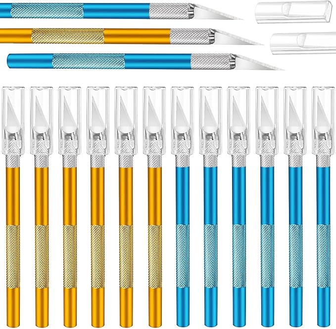 15 Pack Exacto Knife Set, Hobby Knife, Back to School Supplies Craft Knifes Kit by Mudder