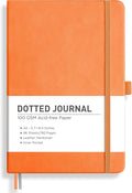 RETTACY Dotted Journal Notebook, 192 Pages, A5 Medium Size | Leather Hardcover by RETTACY