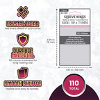 Sleeve Kings Sails of Glory Compatible Card Sleeves – 50x75mm, 110 Pack - Image 4