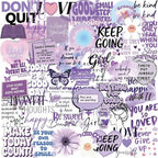 50 PCS Motivational Quote Stickers by Unknown