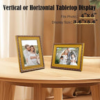 4×6 Picture Frame Gold - Image 5