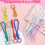 100 Pcs Round Carabiner Keychain Rings Bulk-10 Colors Metal Key Ring Clips - Image 6