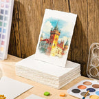 100 Sheets Watercolor Paper 4 x 6inch, 300 GSM Deckled Edge Paper - Image 6