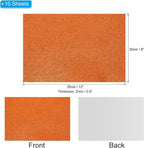 PATIKIL Orange Shiny EVA Glitter Foam Sheet 11 x 8 Inch 2mm Thick - Image 2