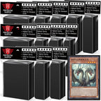 1200 Count Black Matte Card Sleeves by Homthy