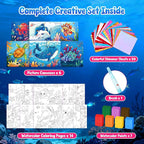 JoyCat Paint with Water Coloring Books & Shimmer Art | Art & Craft Activity - Image 2