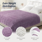 Wemore Fleece Weighted Blanket for Adults, Dual Sided Cozy Soft Sherpa Heavy - Image 5
