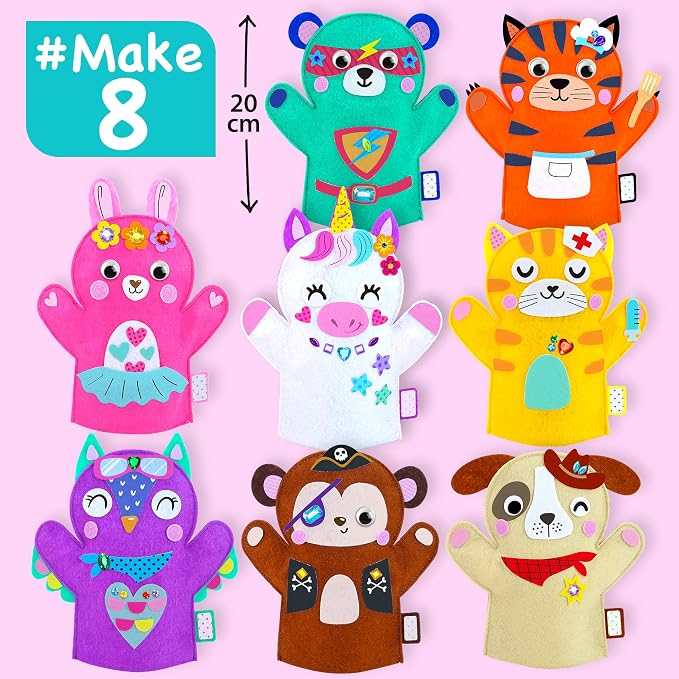 EZCRA Unicorn Hand Puppet Making Kit - Image 2