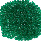 Gxueshan 1000 Pcs Acrylic Transparent Green Pony Beads 6x9mm Bulk by Gxueshan