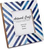 Picture Photo Frame Chevron Herringbone Art Inspired Vintage Table-Top/Wall - Image 2