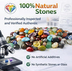 Polished Mixed Crystal Chips Set, 0.4 inches, Meditation, Witchcraft and Home - Image 3