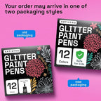 ARTISTRO 12 Glitter Paint Pens for Glass Marking, Rock Painting, Scrapbooking - Image 7