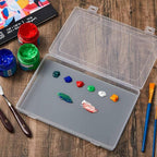 Nuanchu 1 Set Handy Glass Oil Paint Palette Included 10.2 x 6.8 x 1.2 Inches - Image 2