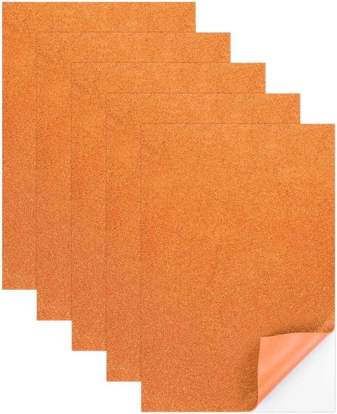 MECCANIXITY 5 Sheets Orange Shiny Foam Sheets by MECCANIXITY