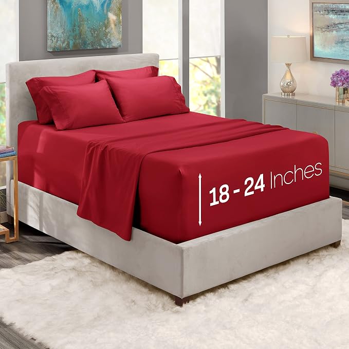 Hearth & Harbor Extra Deep Pocket Queen Sheets Sets - Image 2