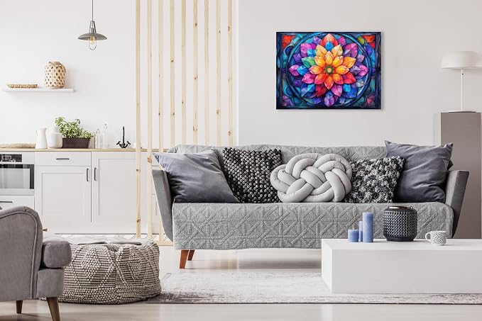 Stained Glass Mandala Flower - Image 4