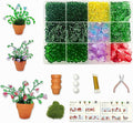 Juan's Moment Green Glass Beaded Plant Kit, Bead Craft Kit to Make Beading by Juan%27s+Moment
