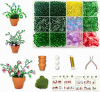Juan's Moment Green Glass Beaded Plant Kit, Bead Craft Kit to Make Beading by Juan%27s+Moment