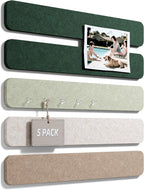 Fluxynara Cork Board Alternative Felt Strip Board 5-Pack 13"x2", Office Pin by FLUXYNARA