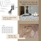 6 Pcs Free Motion Quilting Template Series - Image 3