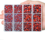 10000Pcs 2-Boxes Mixed Size Hot Fix Round Crystals Gems Glass Stones Hotfix - Image 4