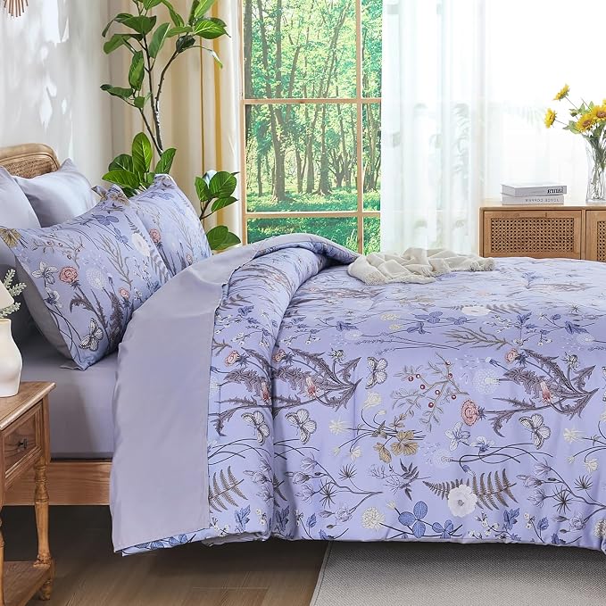 Yiran King Size Comforter Set 7 Piece, Lightweight Bed in a Bag King - Image 3