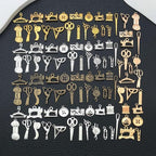 WOCRAFT 100pcs Sewings Charms for Jewelry Making Assorted Jewelry Bangle - Image 6