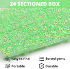 32000Pcs Lime Green Rhinestones - Image 3
