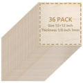 36 Pack Basswood Sheets 1/8 inch, 3mm Basswood by LeShang