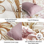 LEMIROE Floral Cotton Comforter King Size 3Pcs - Image 5
