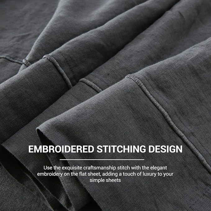 Simple&Opulence French Linen Flat Sheet - Image 3