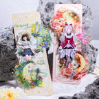 Yoksas 60Pcs Holographic Fantasy Butterfly Dragonfly Moon Stickers - Image 5