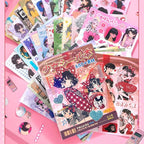 Girl's Japanese Retro Sticker Book, Anime Girl Theme - Image 2