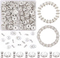 100 pcs 10mm Spacer Beads for Jewelry Making | Rondelle Bead Spacers Bulk by TINKRSTUFF